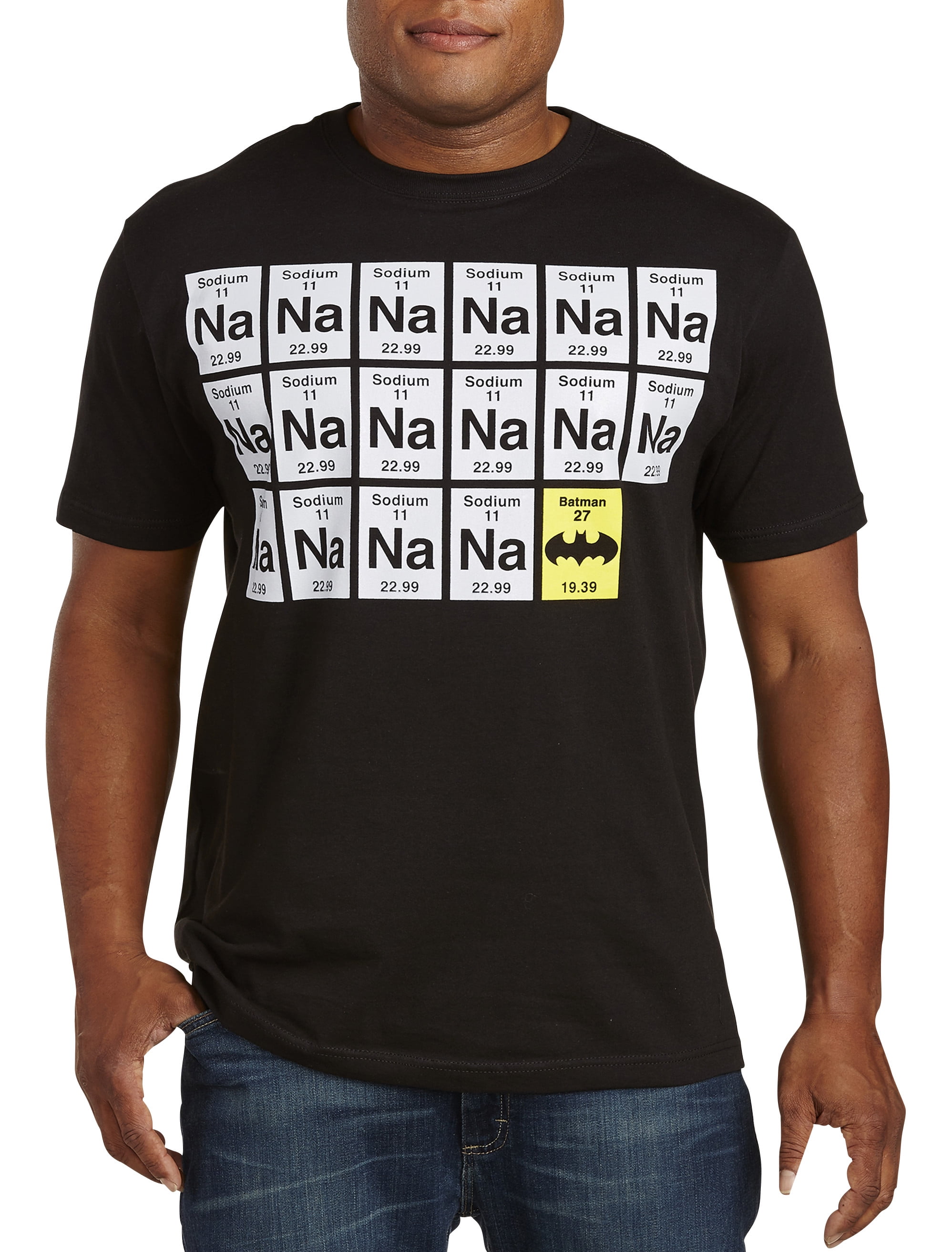 Tall Batman Periodic Table Graphic Tee 