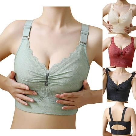 Fesfesfes Bras for Women Wireless Women s Bra Underwear Removable Shoulder Strap Daily Comfort Bra Underwear Womens Bra