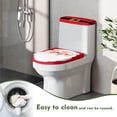 thumbnail image 3 of Suhoaziia Cartoon Santa Claus Toilet Tank Lid Cover for Bathroom Keep Toilet Tank Clean Water Resistant Bath Room Bowl Lids Full Coverage Lid Cover Set, 3 of 5