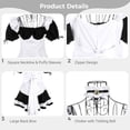 thumbnail image 5 of Women's Anime Maid Cosplay Outfit, Anime Cosplay Apron Fancy Dress with Stockings, 5 of 7