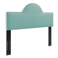 thumbnail image 1 of Modway Dawn Tête de Lit Moderne en Velours de Performance pour Lit Simple, Vert Menthe, 1 of 7