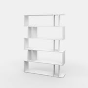 Ada Home Decor Berwyn Multiple Tier Open Shelf Modern Bookcase, White