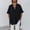 Black, variant on Summer Travel Men's Loose V Neck Short Sleeve Cotton Linen Tunic Shirt with Single Pocket Relaxed Fit Breathable Lapel Top Lightweight Casual Beach