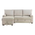 thumbnail image 3 of Lexicon Gallatin 2-Pcs Corduroy Sectional with Left Chaise in Beige & light gray, 3 of 16