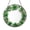 Acrylic 3.5 Inch, variant on Clover Leaf Botanical Wreath Stained Glass Suncatcher Window Hanging, Green Plant Vine Glass Art Panel, Round Nature Inspired Window Decor Ornament Decorative Plant Lover Gift for Home Window