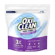 OxiClean Triple Action Odor Blasters Odor and Stain Remover Powder, To Use with Detergent, 4 lbs