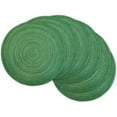 thumbnail image 1 of Design Imports Set de 6 Sets de Table Ronds en Polypropylène Tissé Vert Lurex Varié, 1 of 4