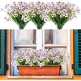 thumbnail image 4 of GRNSHTS Artificial Outdoor Flowers Violet 12 Bundles UV Resistant Fake Plastic Faux Greenery Plants for Wedding Home Garden Porch Decoration, 4 of 13