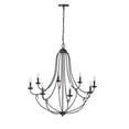 thumbnail image 2 of 12108-MB Millennium Lighting Eisley - 8 Light Chandelier-38.25 Inch Tall and 36 Inch Wide-Matte Black Finish, 2 of 6