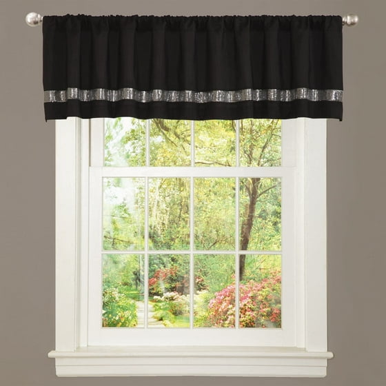 Night Sky Black/Gray Valance