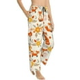 thumbnail image 2 of Xecao Flower Fox Women's Straight Lounge Pajama Pants: The Epitome of Relaxed Sleepwear, 2 of 9