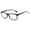 Brown, variant on Men Modern Rectangular Mosiac Reading Glasses - Clear Lens Spring Hinge Reader +2.00