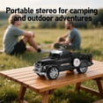 thumbnail image 6 of WS-558 CoolPickupTruckDesignReplicaSpeaker,Portable Wireless Car model Bluetooth Speaker with HD Sound, TWS, FM Radio, USB/TF Playback, LED Party Light, Built-in Microphone, Surprise Gift (Black), 6 of 7