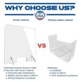 NTELLIMADE Sneeze Guard, Plexiglass Shield for Desk Counter and Table