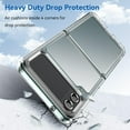 thumbnail image 5 of Case for Samsung Galaxy Z FILP 3 5G Case Slim Dropproof [Defend from Drop/Scratch/Slip/Fingerprint] Clear Acrylic Hard Back Soft TPU Bumper Hybrid Phone Cover for Samsung Z FILP 3 5G-Crystal Clear, 5 of 14
