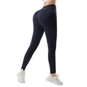 High Waisted Yoga Leggings, Compression Seamless Workout Leggings for Women Running Tights Tummy Control