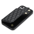 thumbnail image 4 of Wallet Cover for iPhone 15 with Detachable Wrist Strap, Credit Card Slots Holder Magnetic Snap Back PU Leather Kickstand Phone Case for iPhone 15 Girls Women, Black, 4 of 8