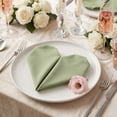 thumbnail image 2 of REGALWOVEN 12 Pack Cloth Napkins, Cotton Washable Table Dinner Napkins for Restaurant, Weddings, Events, and Parties Sage green 18x18inch, 2 of 6
