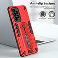 thumbnail image 2 of Allytech for Samsung Galaxy A23 5G/4G Phone Case, Drop Protection Non-Slip Fall-Proof Anti-Fingerprint Flexible Finger Ring Buckle Kickstand Rugged Heavy Duty Phone Cover for Samsung A23, Red, 2 of 7