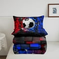 thumbnail image 5 of Erosebridal Soccer Bedding Sets Full with Comforter,Sport Theme Duvet Insert,Black Reversible,3pcs, 5 of 7