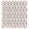 thumbnail image 3 of Ambesonne Mid Century Shower Curtain, Retro Space Design, 69"Wx70"L, Slate Blue Red Black, 3 of 3