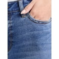 thumbnail image 4 of Time and Tru Women's High Rise Mom Jeans, 27" Inseam, Sizes 0-22, 4 of 5