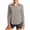 Gray, variant on Ecqkame Women's Sun Protection Shirts Casual Button Up Solid Color Turn Down Collar Long Sleeve Tops Lightweight Outdoor Blouse Pink M