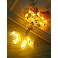 thumbnail image 3 of Muyoka Cadena de luces en forma de conejo de 6.6 pies con 20 LED 500LM Luz de hadas de conejito con luz blanca cálida Conejo Zanahoria Luz centelleante Funciona con pilas Decoración de luces de hadas Muyoka Hogar, 3 of 6
