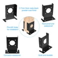 thumbnail image 3 of Unique Bargains 4 Pcs Supports Réglables pour Base de Poteau de Terrasse, Base de Poteau de Terrasse 4'x4' pour Clôture en Bois, Rampe de Terrasse, Boîte aux Lettres, Noir, 3 of 6