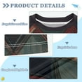 thumbnail image 2 of FORMRS Boys Rash Guard Short Sleeves Swim Shirt Quick Dry UPF 50+ Sun Protection, Sizes 3-12T, Red Tartan Pattern, 2 of 6