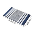 thumbnail image 4 of FEOLGEHLY Bath Mats for Bathroom Non Slip, Fluffy Absorbent Microfiber Bath mat Washable, Aesthetic Bathroom Rugs, Small Navy Blue Striped Bath Mat(Blue, 24" x 16"), 4 of 6