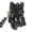 Black, variant on Iron Chain Leash Collars, Lightweight Fake Chain Walking Leash for Cats & Small Dogs