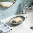 thumbnail image 4 of Linnome Self Draining Silicone Soap Dish Slotted Bar Soap Holder Non Slip Water Drain Tray for Bathroom Sink Shower Countertop Bath Accessory Storage, 4 of 6