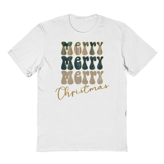 Haywood & Main Merrymerry Graphic White Men's Cotton T-Shirt