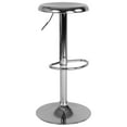 thumbnail image 2 of Merrick Lane Retro Style Height Adjustable Barstool with Footrest in Chrome, 2 of 8