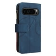 thumbnail image 4 of ELEHOLD Case for Google Pixel 9 Pro XL, Zipper Wallet Flip Case with Case Holder Card Slot Wrist Strap,Blue, 4 of 7