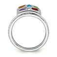 thumbnail image 2 of Sterling Silver Stackable Expressions Gemstone Ring - Size 9, 2 of 3