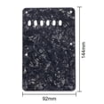thumbnail image 4 of Placa trasera de la cubierta de la cavidad del trémolo de la guitarra de 6 agujeros para ST SQ (perla negra), 4 of 7