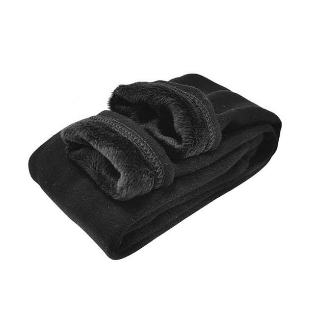 KAWELL Legging Doublé en Molleton pour Fille Pantalon d'Hiver Chaud Coton Uni