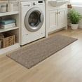 thumbnail image 7 of MeyJey Geometric Lines Kitchen Rugs Sets of 3, Non Slip Washable Kitchen Mats for Floor, Brown, 7 of 7