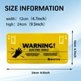 thumbnail image 5 of Electric Fence Warning Sign, 4 Pcs, Plastic Safety Sign for Farm & Home, 9.5 x 4.7 Inch, Yellow, 5 of 6