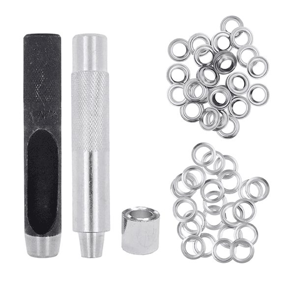 Mandala Crafts Grommet Eyelet Kit with Setting Tools for Leather, Fabric, Boots, Tarp Repair, Sewing