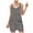 Black, variant on FAFWYP Women's Summer Sleeveless Adjustable Straps Jumpsuits Stripe Print Casual Loose Stretchy Shorts Rompers Overalls with Pockets