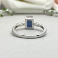 thumbnail image 5 of Alexandrite Emerald cut gemstone engagement ring 925 sterling silver ring, 5 of 5