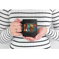 thumbnail image 2 of Pumpkin Season, Fall & Pumpkins Themed, Groovy Retro Wavy Text Merch Gift, Black 11oz Ceramic Mug, 2 of 5