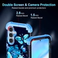 thumbnail image 2 of Casetego for Samsung Galaxy S24 FE 5G Case,Glow in The Dark Three Layer Heavy Duty Shockproof Protection Hard Plastic Bumper+Soft Silicone Protective Case,Light Blue, 2 of 7