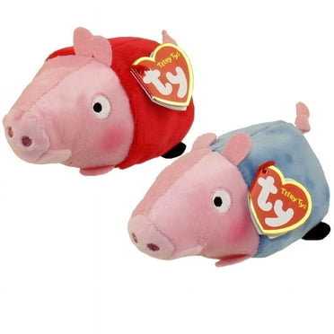 Ty Beanie Boos - Teeny Tys Stackable Plush - Peppa Pig - George Pig (4 