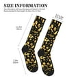 thumbnail image 2 of Lsque glod Skull snake bird Pattern Sport Compression Socks for Men & Women 15-20 mmHg Knee High Nurse Pregnant Running Medical and Travel Athletic, 2 of 6