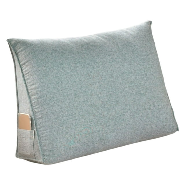 Triangular Headboard and Bed Backrest Pillow for Supportive Reading Relaxation and Comfortable Sitting