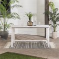 thumbnail image 4 of Vincent 60" Acacia Wood Chevron Dining Table in White Wash, 4 of 14